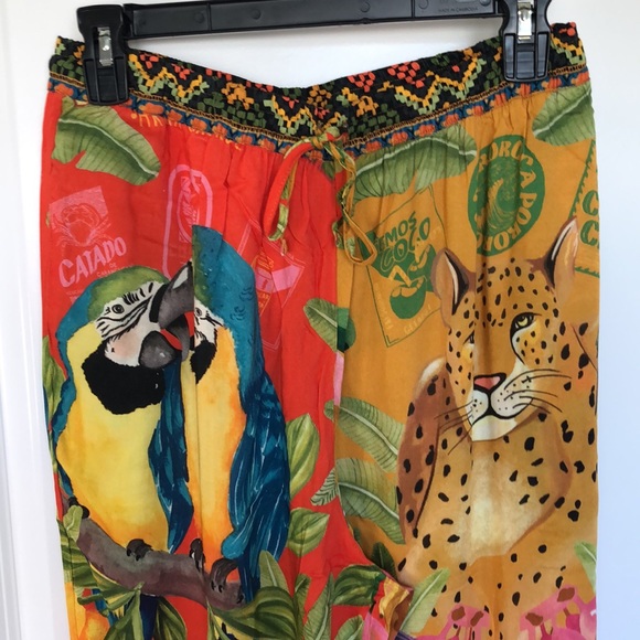 Anthropologie Farm Rio Hisbiscus Pajama Set - Picture 12 of 16